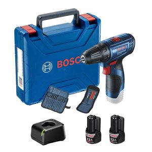 Taladro atornillador Bosch GSR 120-LI 2 baterías, 23 acc y maletín