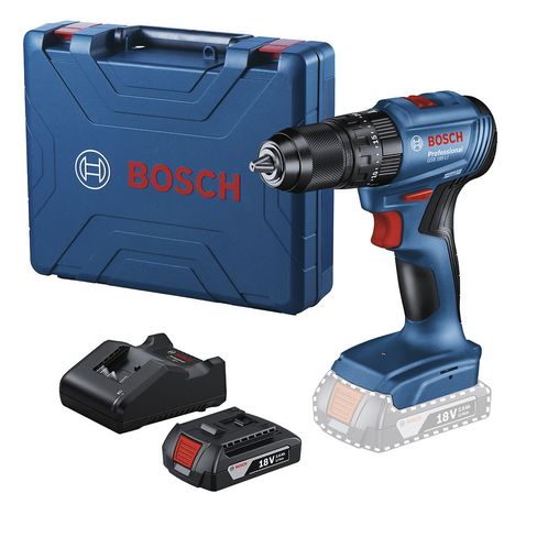 Taladro percutor 1/2" Bosch GSB 185-LI 18V 1 batería y maletín