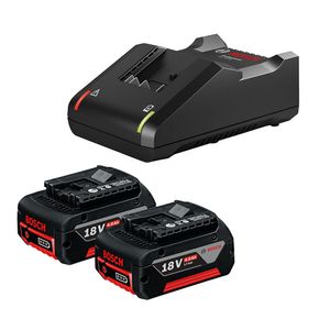 Kit Bosch 2 Baterías 18V 4,0 Ah + Cargador GAL 18V-40 Bivolt