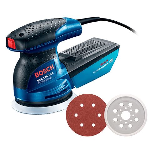 Lijadora Excéntrica Bosch GEX 125-1 AE 250W 220V disco de lija