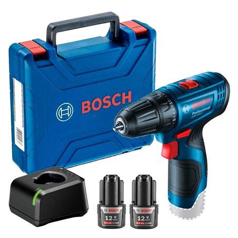 Taladro/Atornillador Inalámbrico Bosch GSR 120-LI con 2 baterías